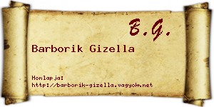 Barborik Gizella névjegykártya